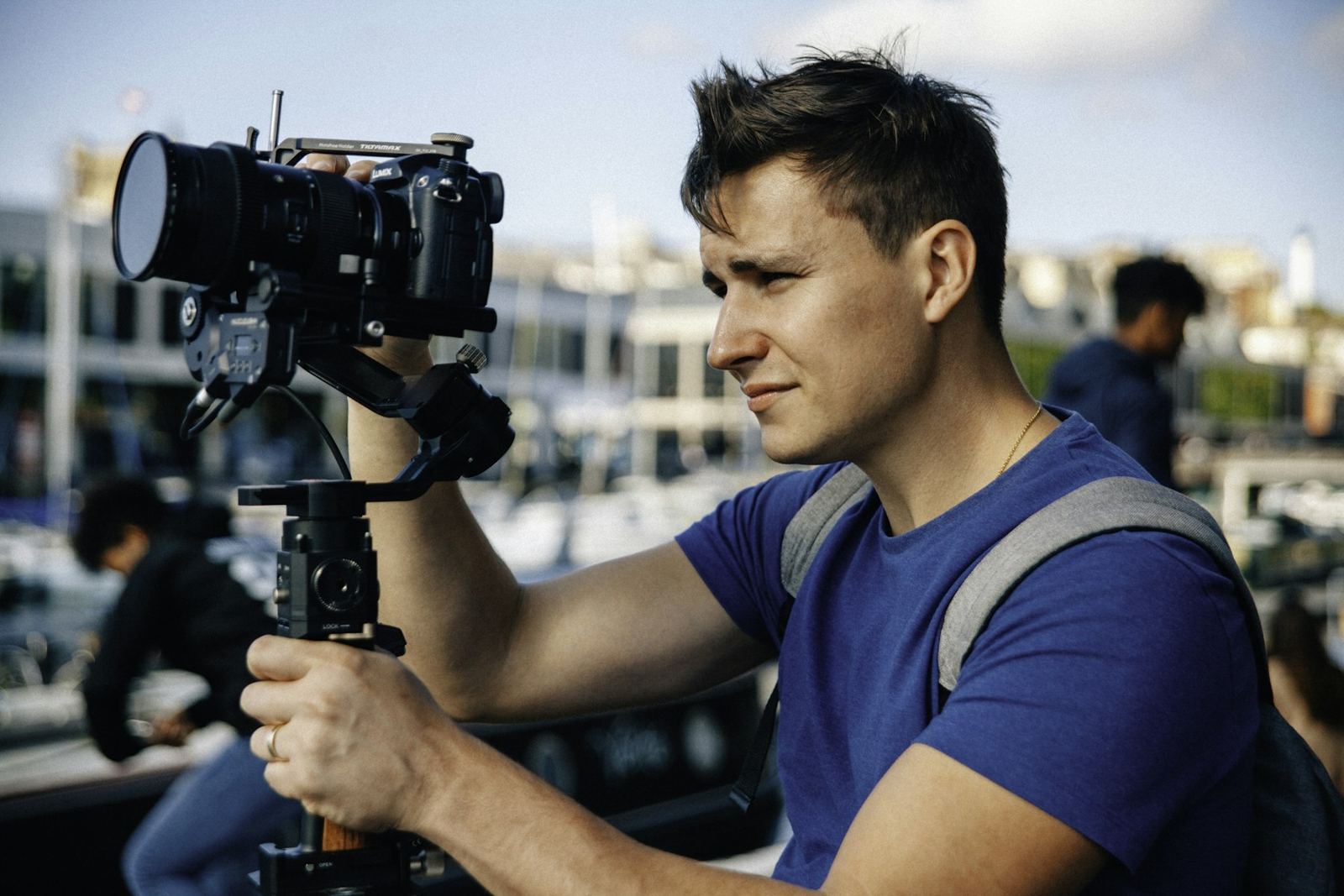 Sample image of a camera operator, not a photograph of Tymel